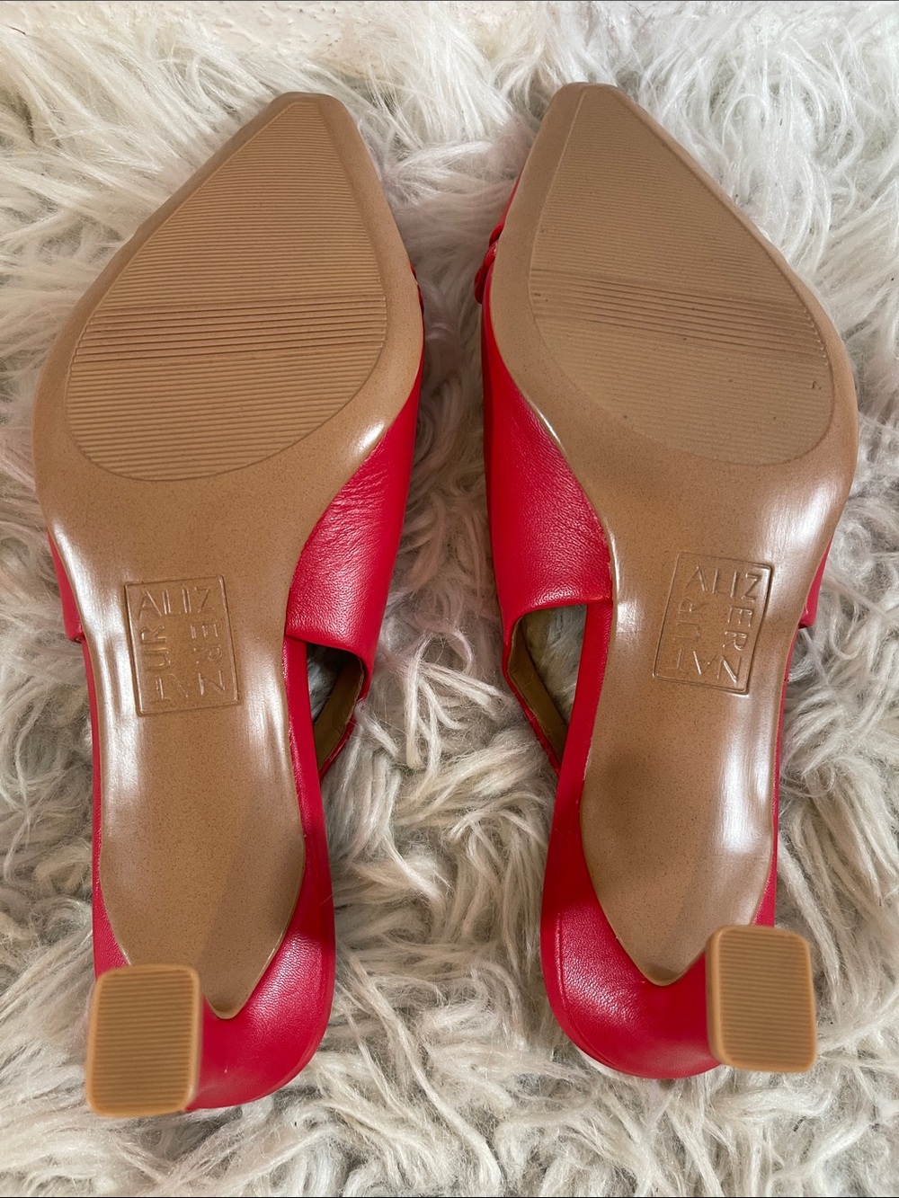 NATURALIZER Dovey Pointed Toe Slingback Pumps Heeled Red Size 6 NEW - Picture 9 of 11